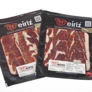 Paleta Cebo ibérica 50 % raza ibérica | LONCHEADA al vacío, paquete 85 gr